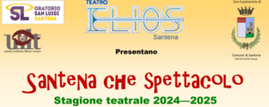 Logo per rassegna santena che spettacolo 2024-2025